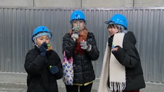 「寒い」「舞い降りてきました綺麗でした」　マイナス２３℃の世界　小学生が体験