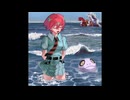 海で遊ぶマチュを描いてみた