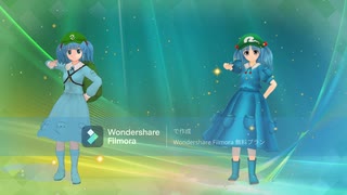 Night of Fireをにとり達に踊ってもらった