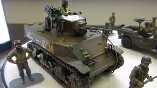 M5A1 STUART 1/48 TAMIYA & JEEP 1/48 TAMIYA