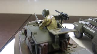 M5A1 STUART 1/48 TAMIYA & M-20 装甲車 1/48 TAMIYA