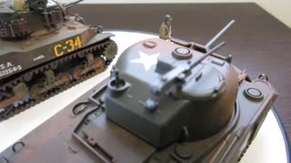 M5A1 STUART 1/48 TAMIYA & 　M-4シャーマン 1/48 TAMIYA