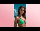 コパカバーナビーチの魅力的な女性【生成AI動画】