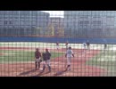 日大 まさかのお見合い 慶大2年 小原大和（花巻東）がラッキーなヒット＜日本大学 対 慶應大学 オープ戦 第二試合 2024年12月15日＞