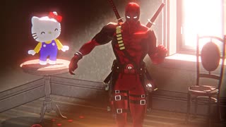 【デットプール と 見守りハローキティ】RAT DANCE【MMD】
