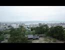 松江城からの景色、城下町の風景