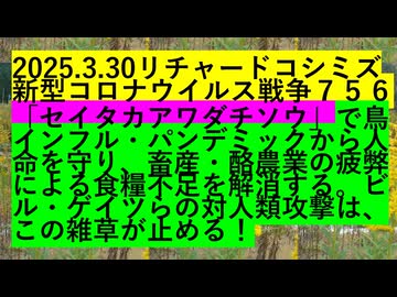 2025.3.30リチャードコシミズ新型コロナウイルス戦争７５６
