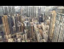 a digital cloud network in a futuristic city