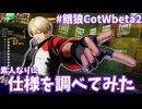 【餓狼CotWbeta2】素人なりに頑張って仕様を調べてみた【ゆっくり実況】