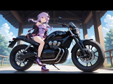 バイクに跨って丸見えになった結月ゆかりさん【VOICEROID劇場】