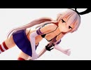 【MMD艦これ】ちょっとだけ？揺れる島風ちゃん【水着】