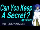 【KAITO】Ｃａｎ Ｙｏｕ Ｋｅｅｐ Ａ Ｓｅｃｒｅｔ？【カバー曲】