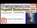 Yngwie's fast-playing solo enhances picking Vengeance TAB BPM80【Guitar picking Vol.81】