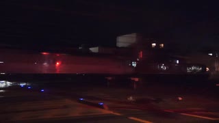 【闇夜を】京都丹後鉄道KTR800形気動車配給列車嵯峨嵐山通過(20250404)【ついて】