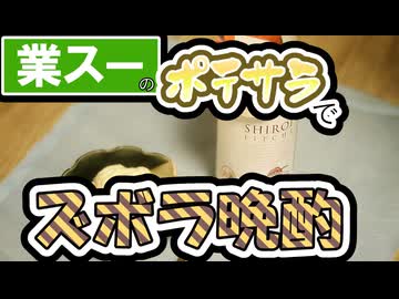 #199_【酒レビュー】業スーのポテサラでズボラ晩酌【晩酌】