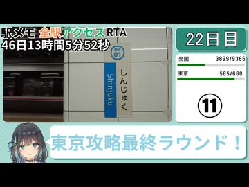 駅メモ全駅アクセスRTA 46日13時間5分52秒 part11