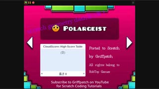 scratch geometry dash　プレイしてみた polargeist all coins