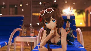 【MMD艦これ】　時雨　『summertime』- cinnamons × evening cinema -
