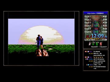 【RTA】忍者龍剣伝 Any% 12分09秒
