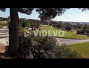 Players on residential golf course