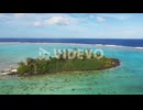 Cook Island - Rarotonga Flying over a lonely Island