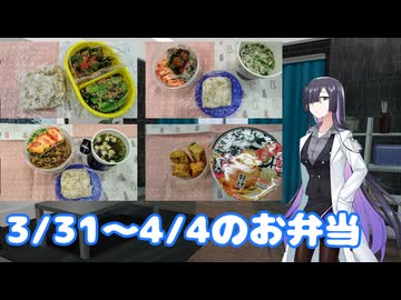 一週間のお弁当（2025年03月31日～2025年04月04日）