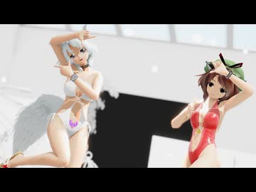 【東方MMD】-椛と橙でLADY CRAZY-
