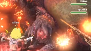 モンハンnowで、古龍迎撃戦の｢テオ・テスカトル｣に挑む動画 ‪☆‪☆‪☆