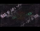 猫を追いかけ