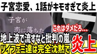 新ドラマ「子宮恋愛」、内容が酷すぎて大炎上！キモすぎると批判されるもツイフェミが完全沈黙な模様www