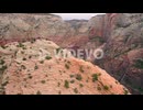 Aerial 4K footage of Angels Landing in Zion National Park, Utah, USA