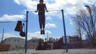 スパー懸垂100回(早送りVer)　おっさんの筋トレ マッスルアップ100回