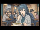 AIに「〇〇を食べる月村手毬」を描いてもらった