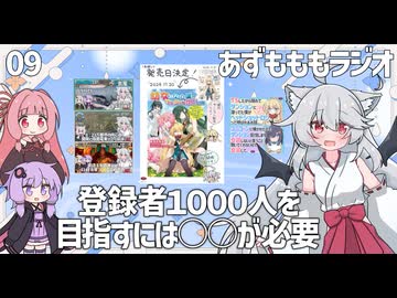 【あずもももラジオ】09－２つめの1000人記念・創作活動で何かになるためには【VOICEROID・VOICEVOX】