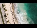 Bird's eye view drone shot