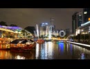 Singapore - Circa Time lapse of a lit up Clarke Quay at night in Singapore