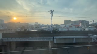 万博開催中　西九条　から　弁天町　JR 車窓