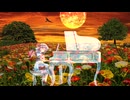 満月の夜。【東方睡眠】紅い夜のおやすみピアノ＋幻想郷の夜の環境音(90分) 作業用、勉強用、リラックス、瞑想、東方メドレー20曲