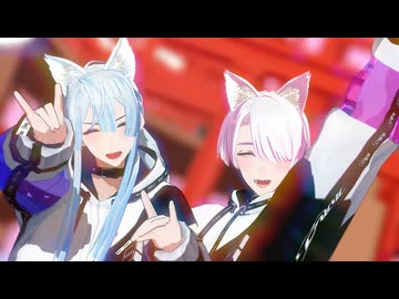 【にじさんじMMD】キスキツネ【弦月藤士郎/長尾景】