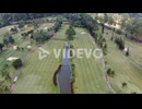 Green grass growing in Magelang golf course in