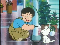ポコニャン！　第141話　シロは名犬だニャン