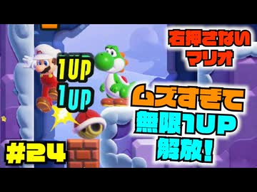 右縛りにおける最難関級ステージ登場！仕様の穴を突いて進んでいく…？【右禁止ワンダー実況24】