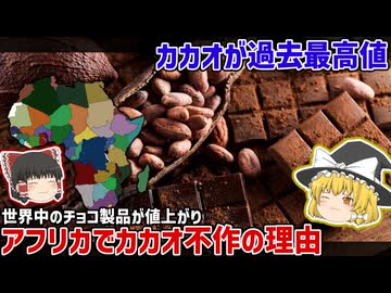 カカオが過去最高値でチョコが値上がり、その理由はアフリカに...【ゆっくり解説】