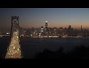 Bay Bridge glowing under the night sky—San Francisco at its finest.