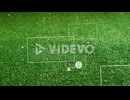 Animation of play confetti falling over football ball