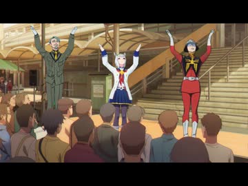 カサマツ音頭にバックダンサーを添えて