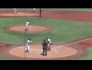 青学 藤原夏暉（3年・大阪桐蔭）が右方向へタイムリーヒットを放つ【東都大学野球2024秋 国学院大 対 青山学院大2024年9月9日】