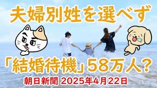 「夫婦別姓」を選べなくて「結婚待機」58万人 事実婚調査で団体推計