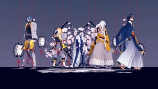一騎当千を太刀たちに踊ってもらった
