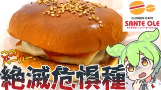 【東金市】絶滅危惧種のファストフード店・サンテオレのハンバーガー【ずんだもん】